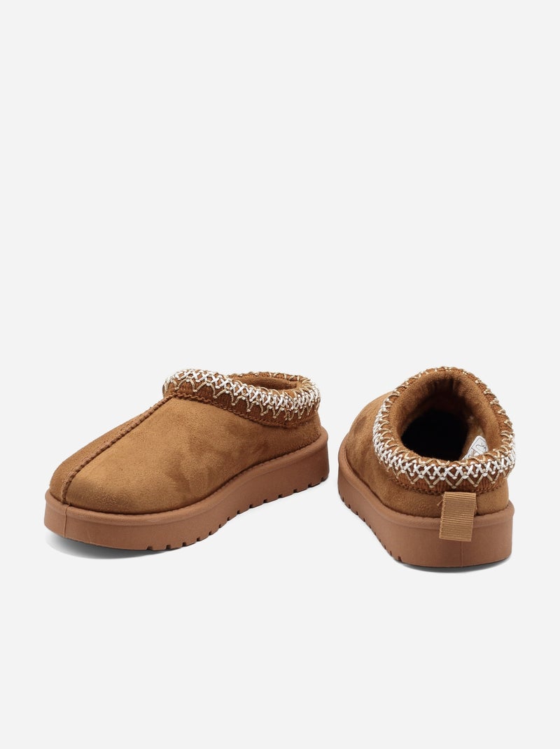 Mules à enfiler Camel - Kiabi