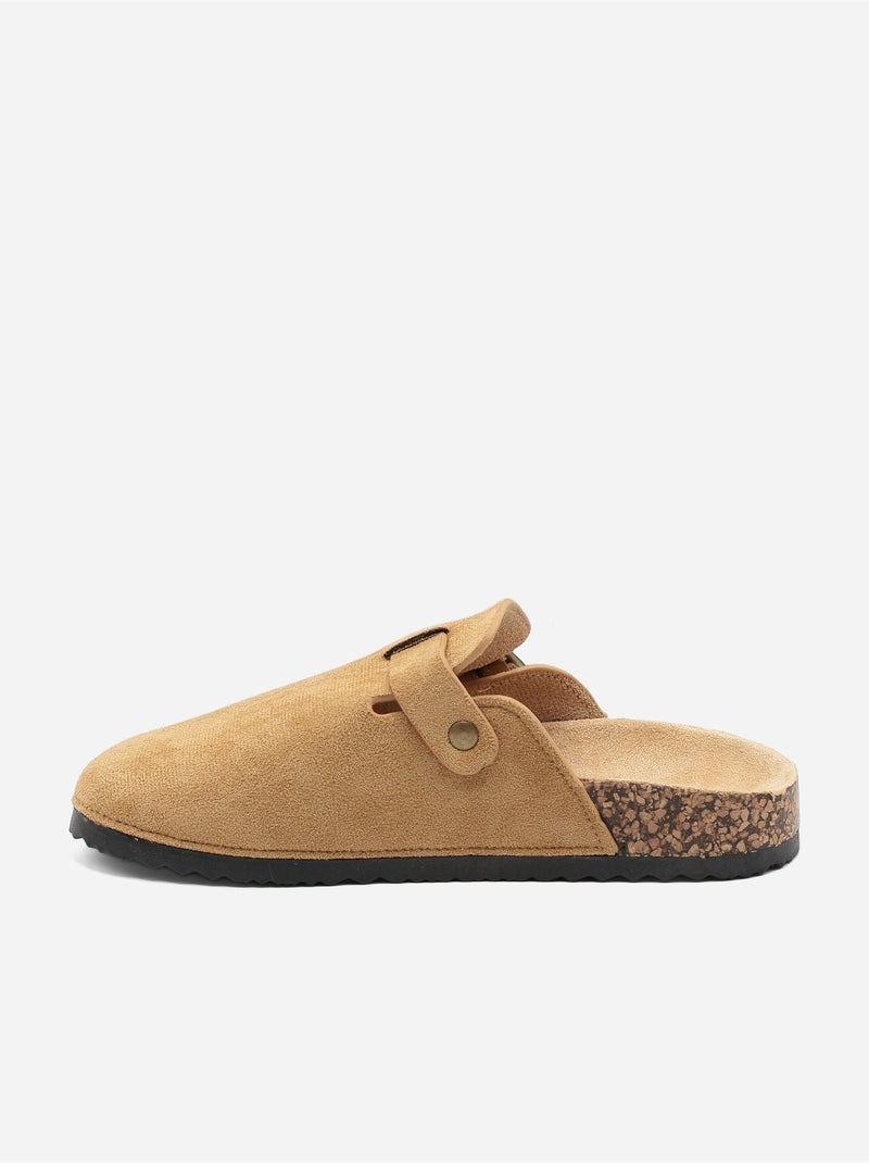 Mules à enfiler Camel - Kiabi