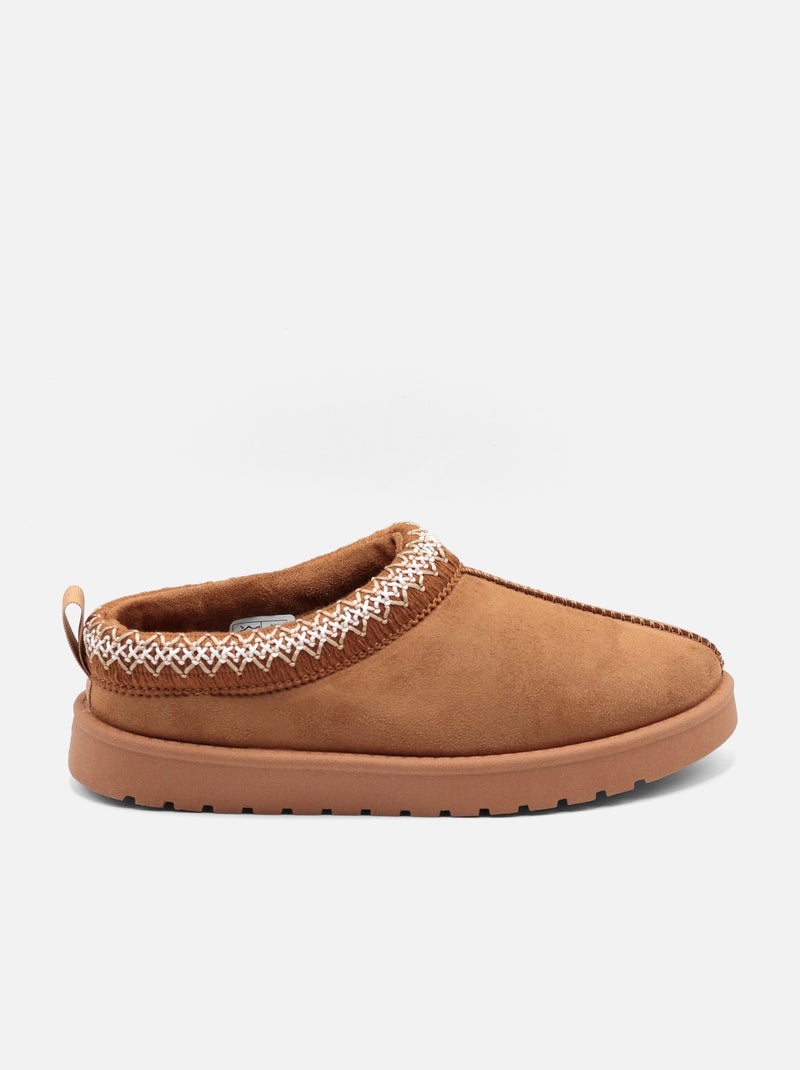 Mules à enfiler Camel - Kiabi