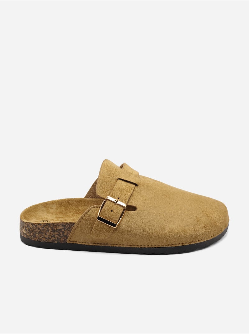 Mules à enfiler Camel - Kiabi