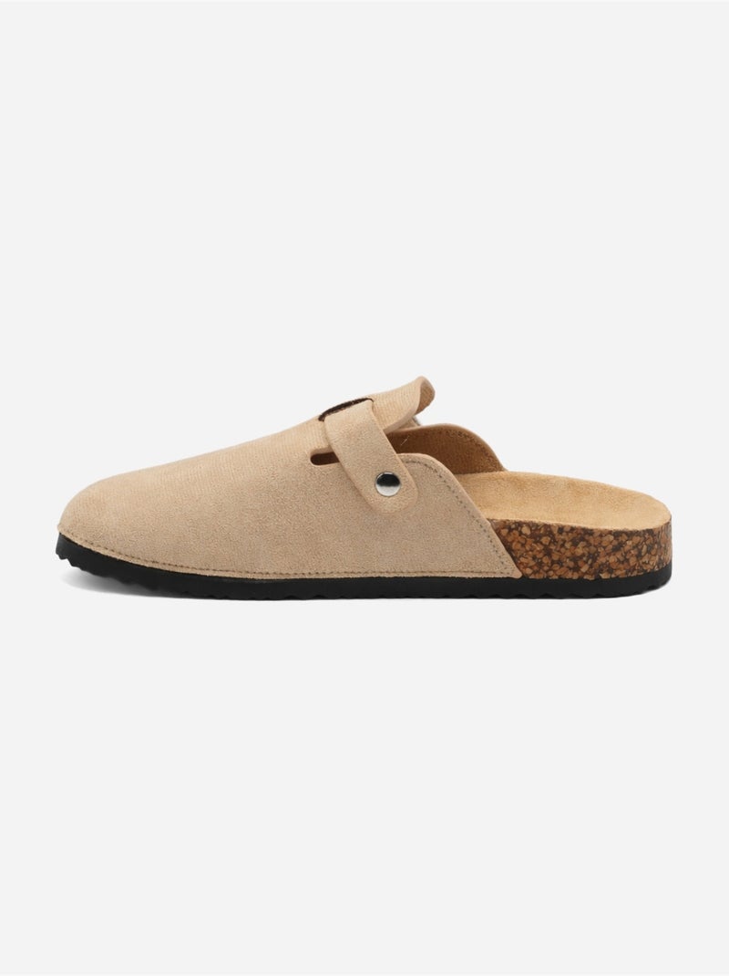 Mules à enfiler Crème - Kiabi