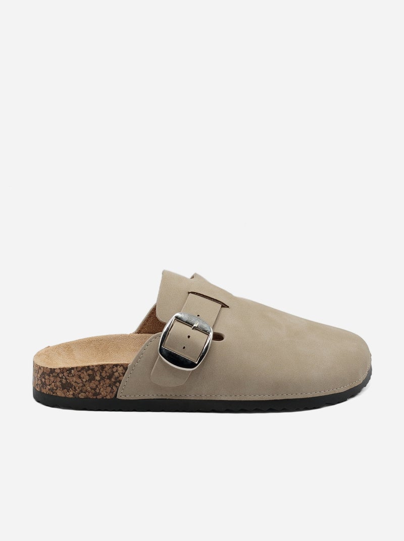 Mules à enfiler Crème - Kiabi