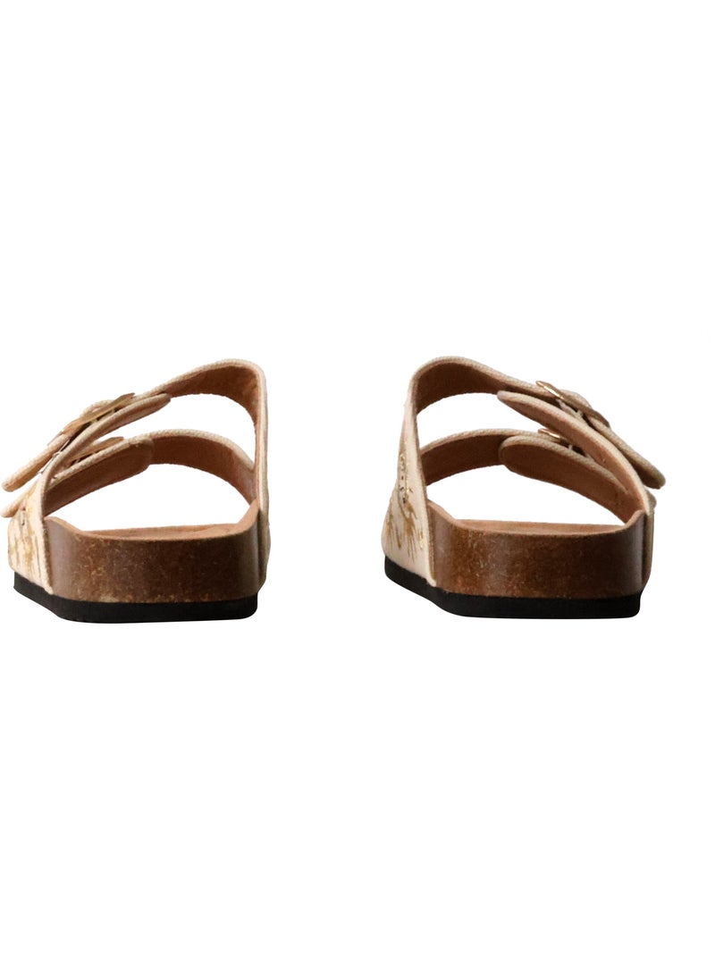 Mules à Enfiler Findlay Paris Beige - Kiabi