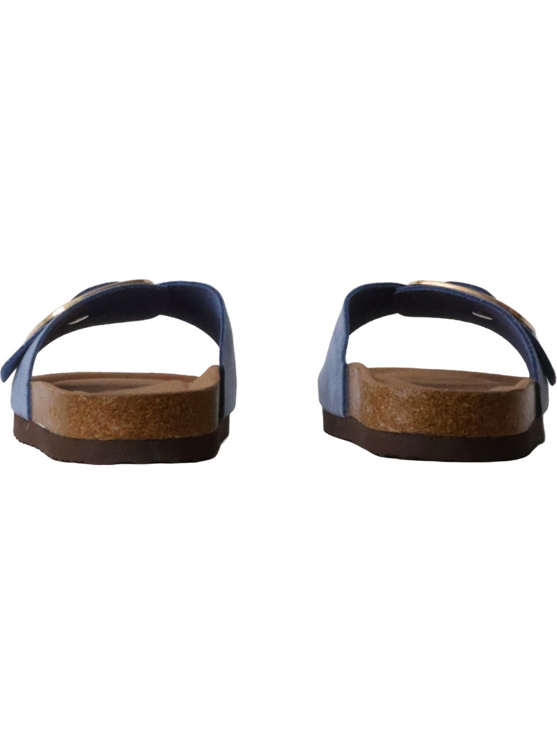 Mules à Enfiler Findlay Paris Bleu - Kiabi