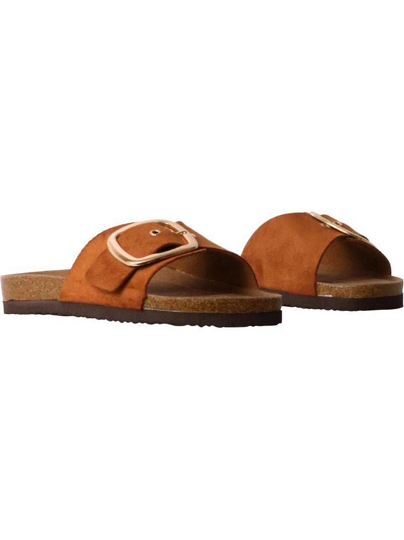 Mules à Enfiler Findlay Paris Camel - Kiabi