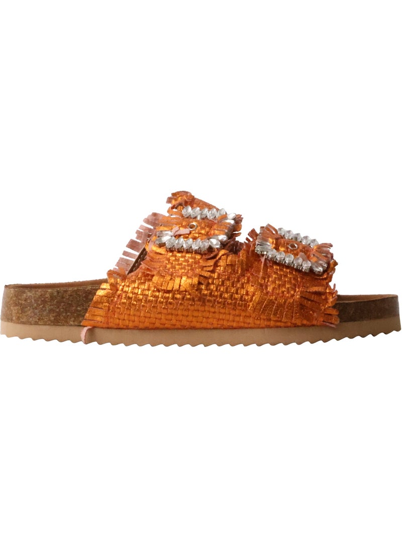 Mules à Enfiler Findlay Paris Orange - Kiabi