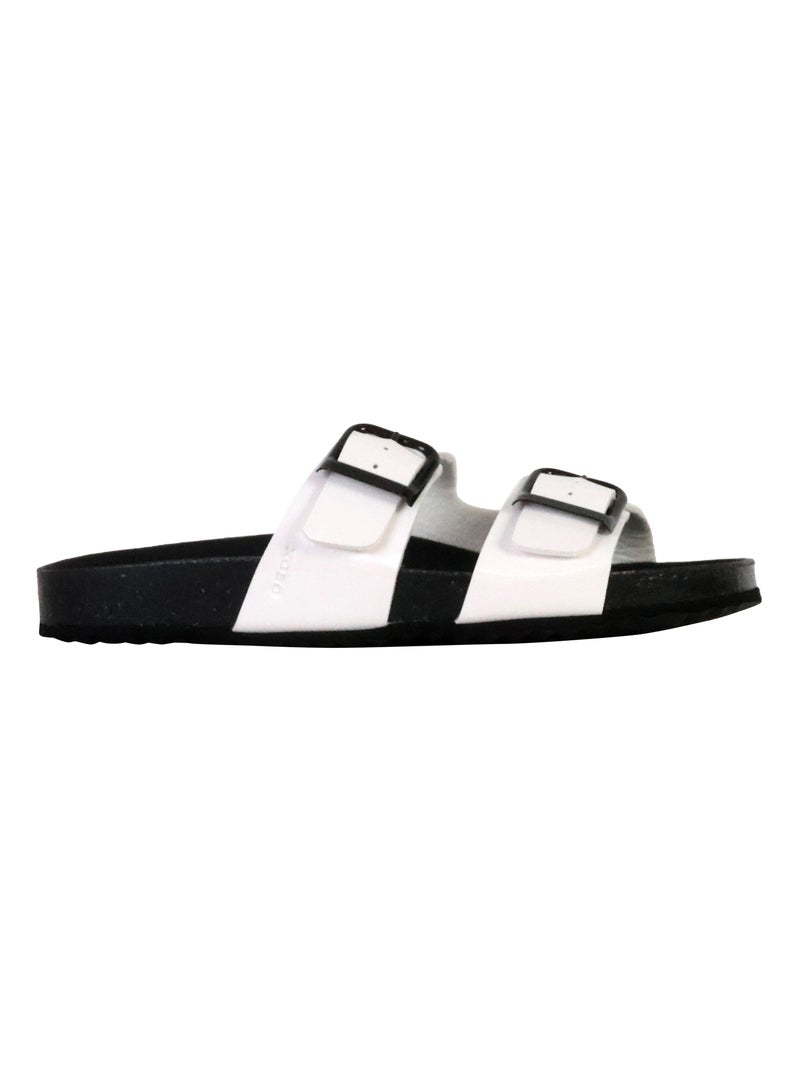 Mules à Enfiler Geox Brionia Blanc - Kiabi