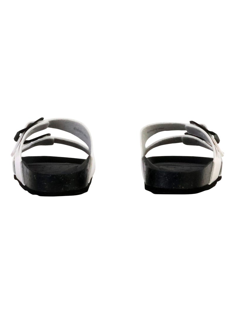 Mules à Enfiler Geox Brionia Blanc - Kiabi