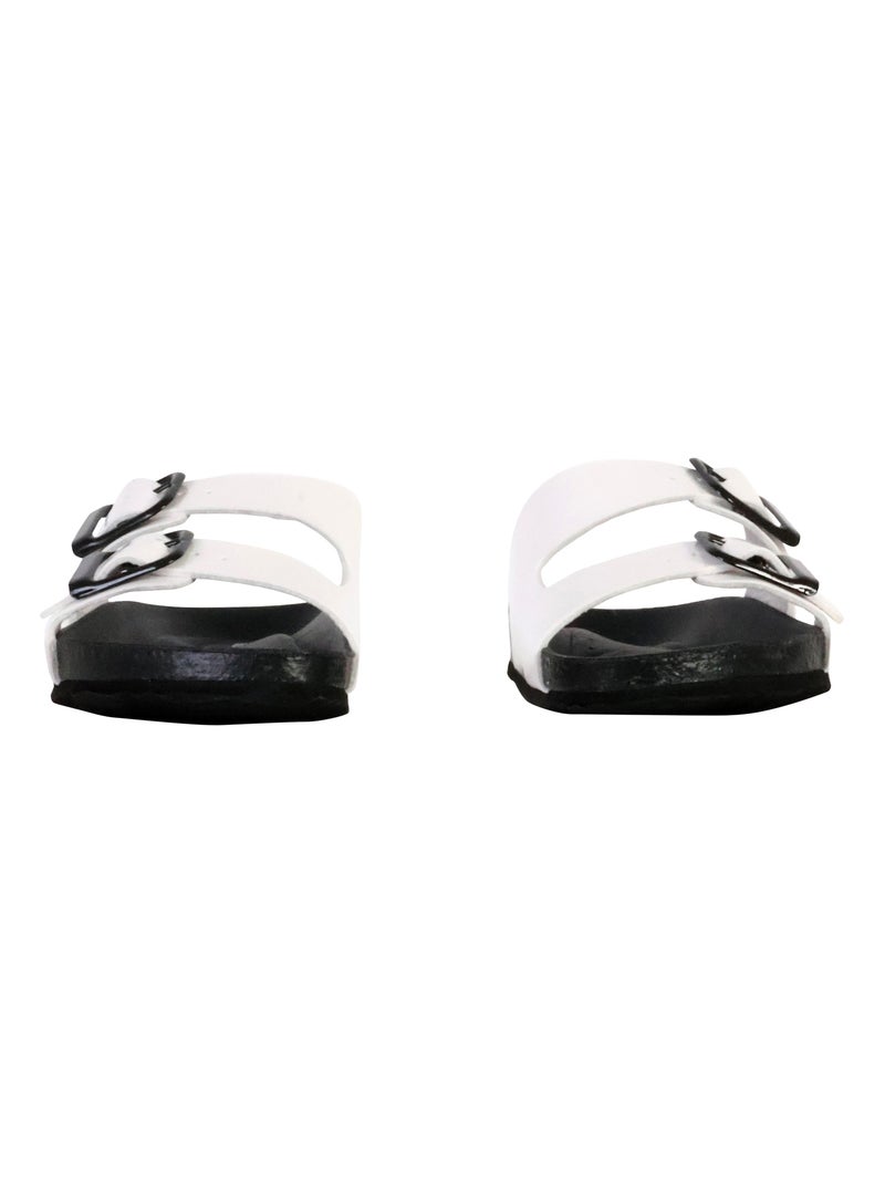 Mules à Enfiler Geox Brionia Blanc - Kiabi