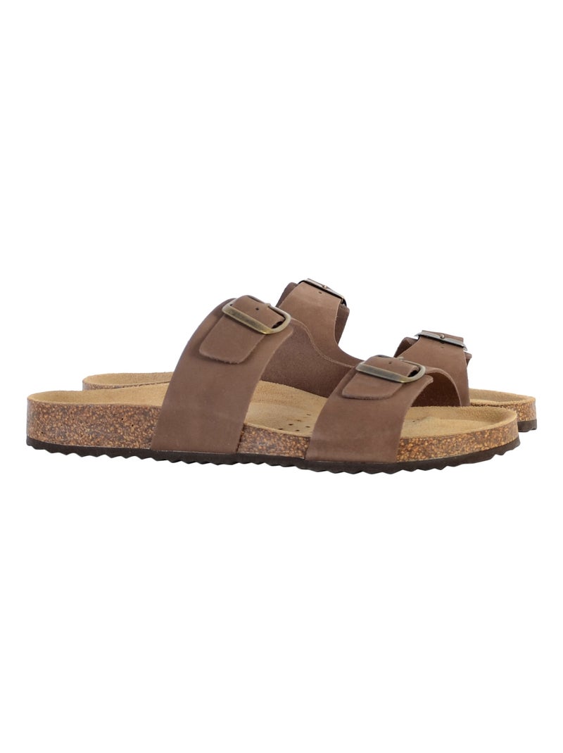 Mules à Enfiler Geox Brionia Marron - Kiabi