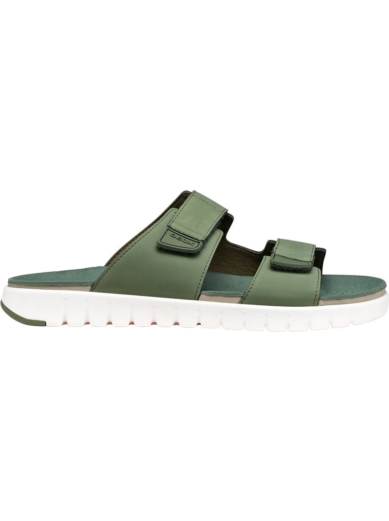 Mules à Enfiler Geox Flextride Kaki - Kiabi