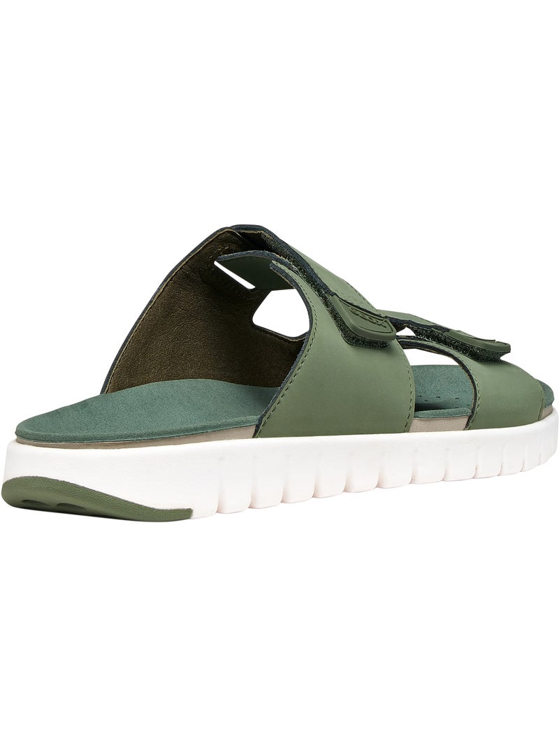Mules à Enfiler Geox Flextride Kaki - Kiabi