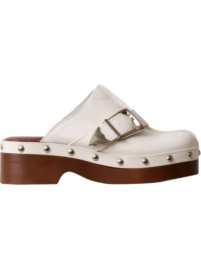 Mules à Enfiler Joia Blanc - Kiabi