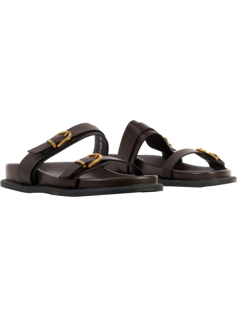 Mules à Enfiler Joia Marron - Kiabi