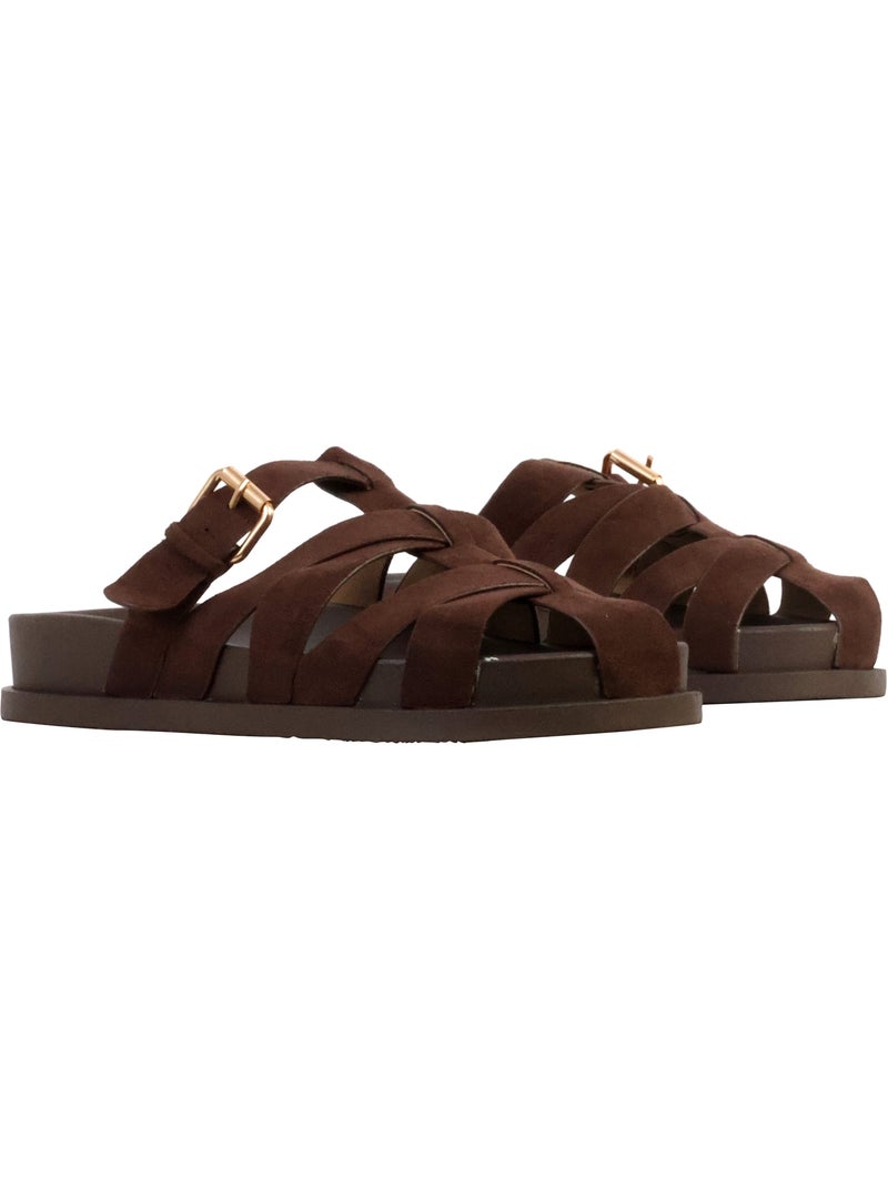 Mules à Enfiler Joia Marron - Kiabi
