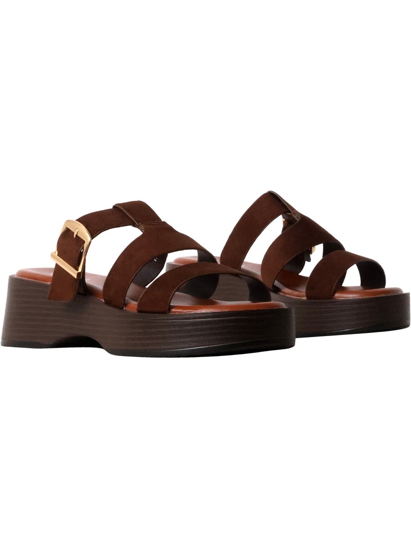 Mules à Enfiler Joia Marron - Kiabi