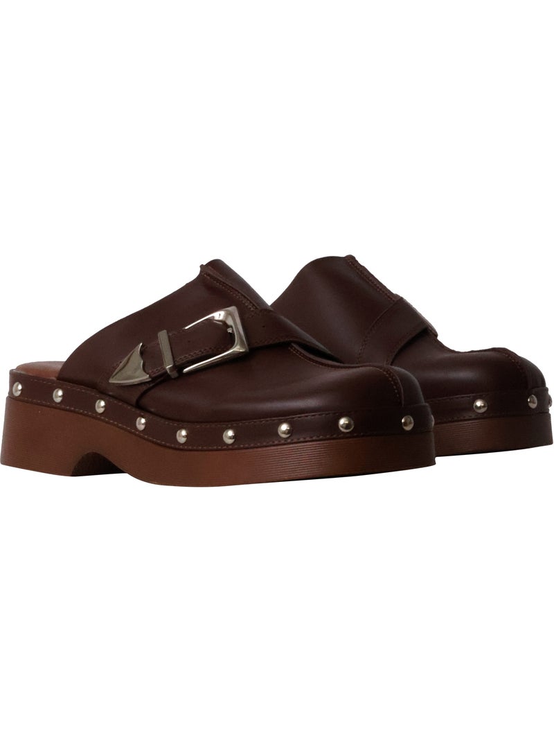Mules à Enfiler Joia Marron - Kiabi