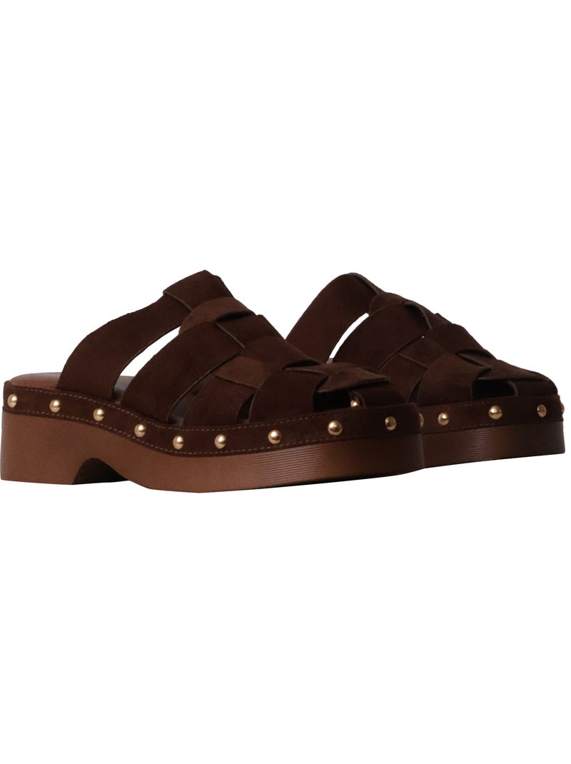 Mules à Enfiler Joia Marron - Kiabi