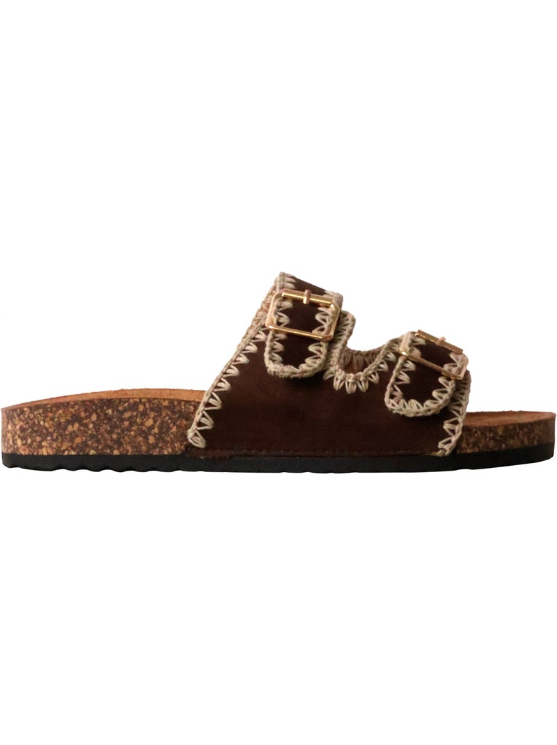 Mules à Enfiler Joia Marron - Kiabi