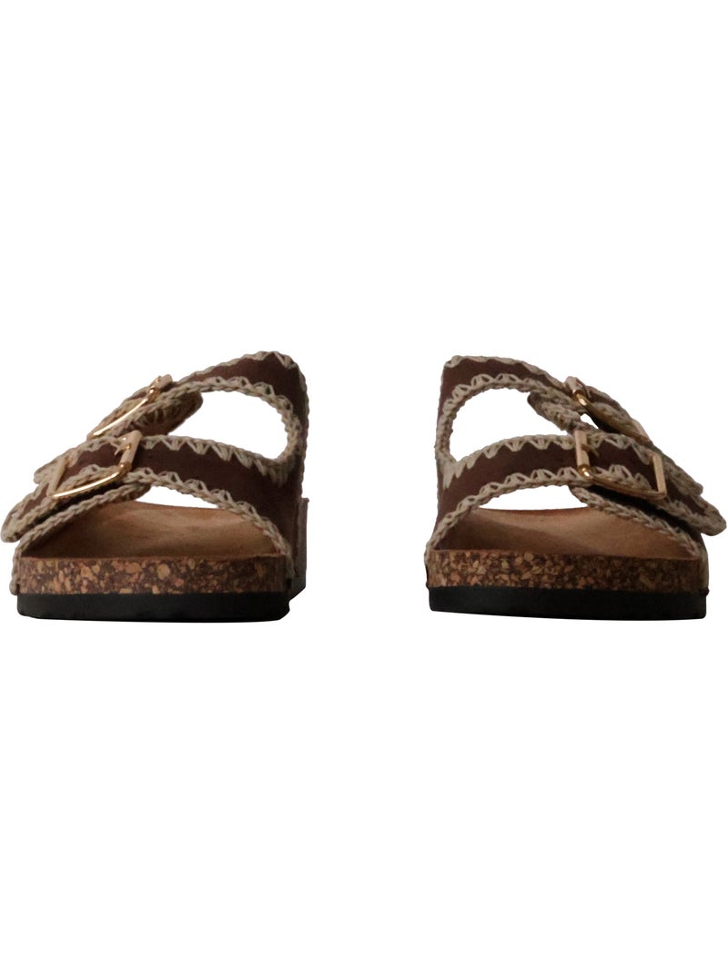 Mules à Enfiler Joia Marron - Kiabi