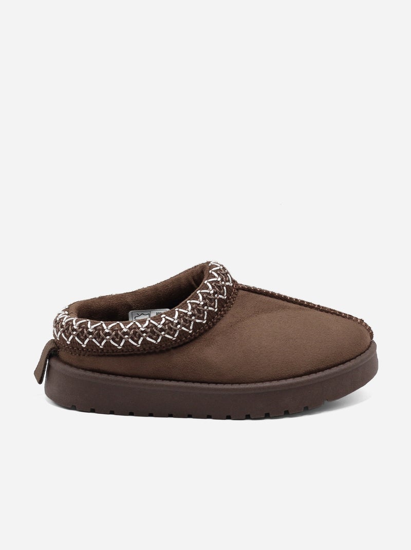 Mules à enfiler Marron - Kiabi