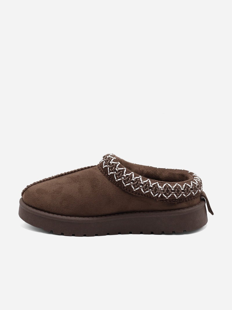 Mules à enfiler Marron - Kiabi