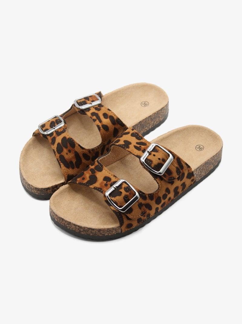 Mules à enfiler Marron - Kiabi