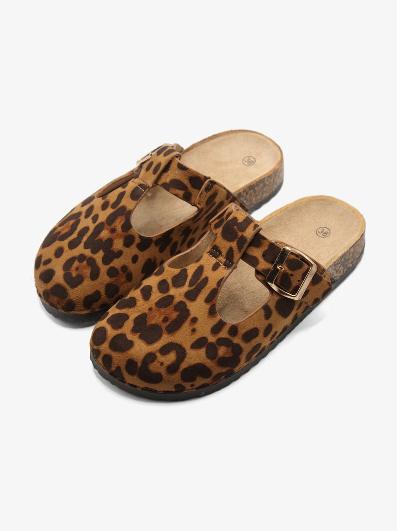 Mules à enfiler Marron - Kiabi