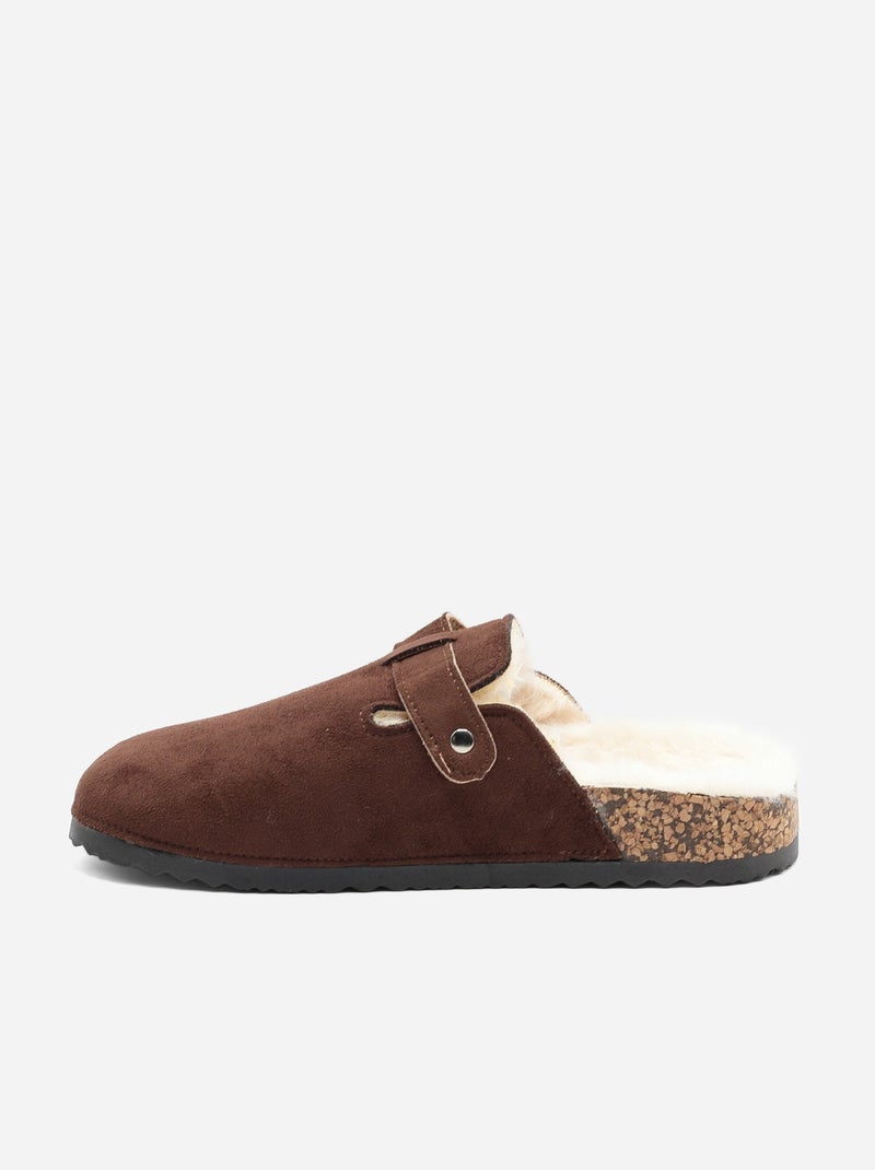 Mules à enfiler Marron - Kiabi