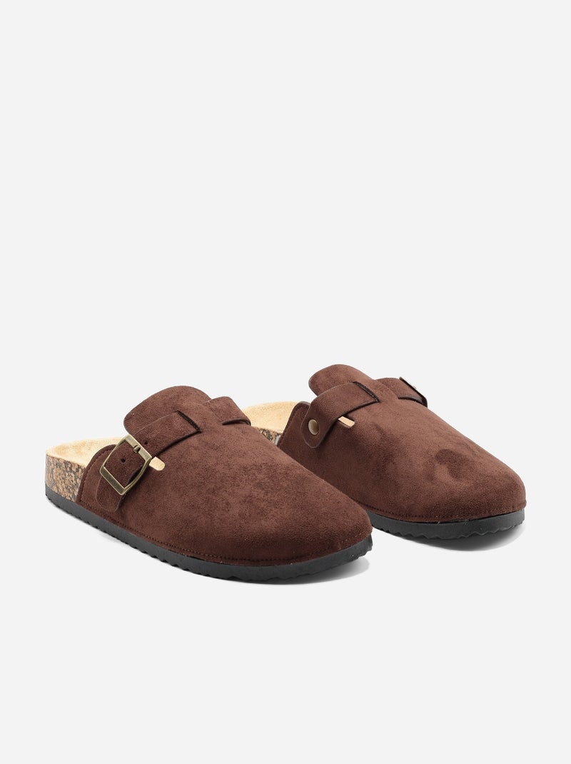 Mules à enfiler Marron - Kiabi