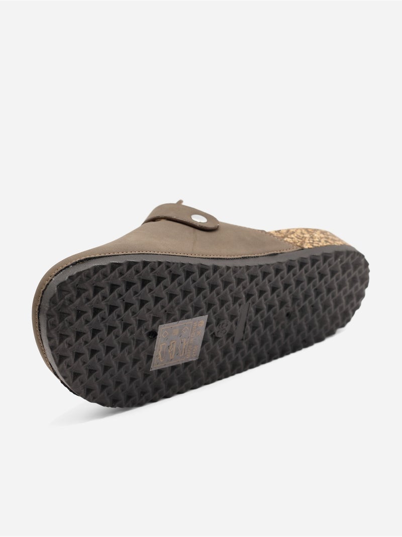 Mules à enfiler Marron - Kiabi