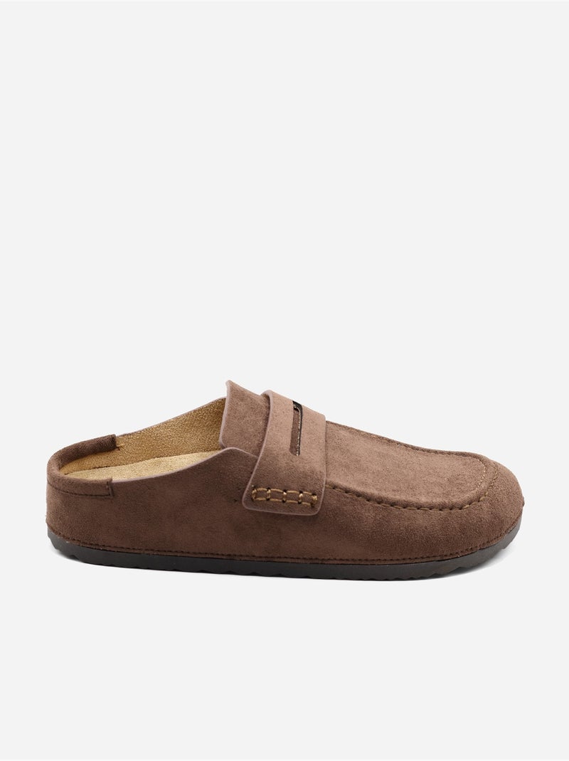 Mules à enfiler Marron - Kiabi