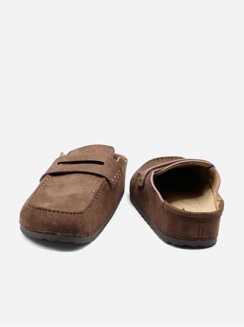 Mules à enfiler Marron - Kiabi