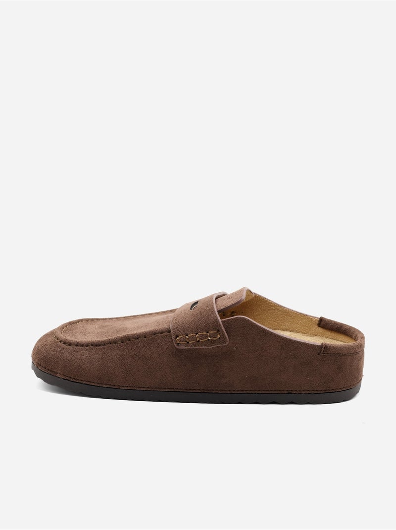 Mules à enfiler Marron - Kiabi
