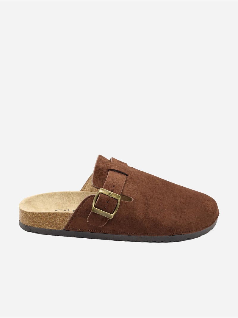 Mules à enfiler Marron - Kiabi