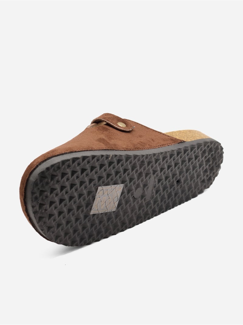 Mules à enfiler Marron - Kiabi