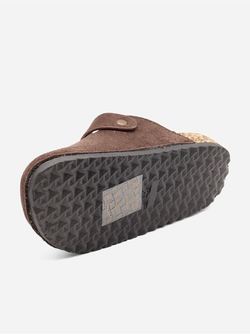 Mules à enfiler Marron - Kiabi