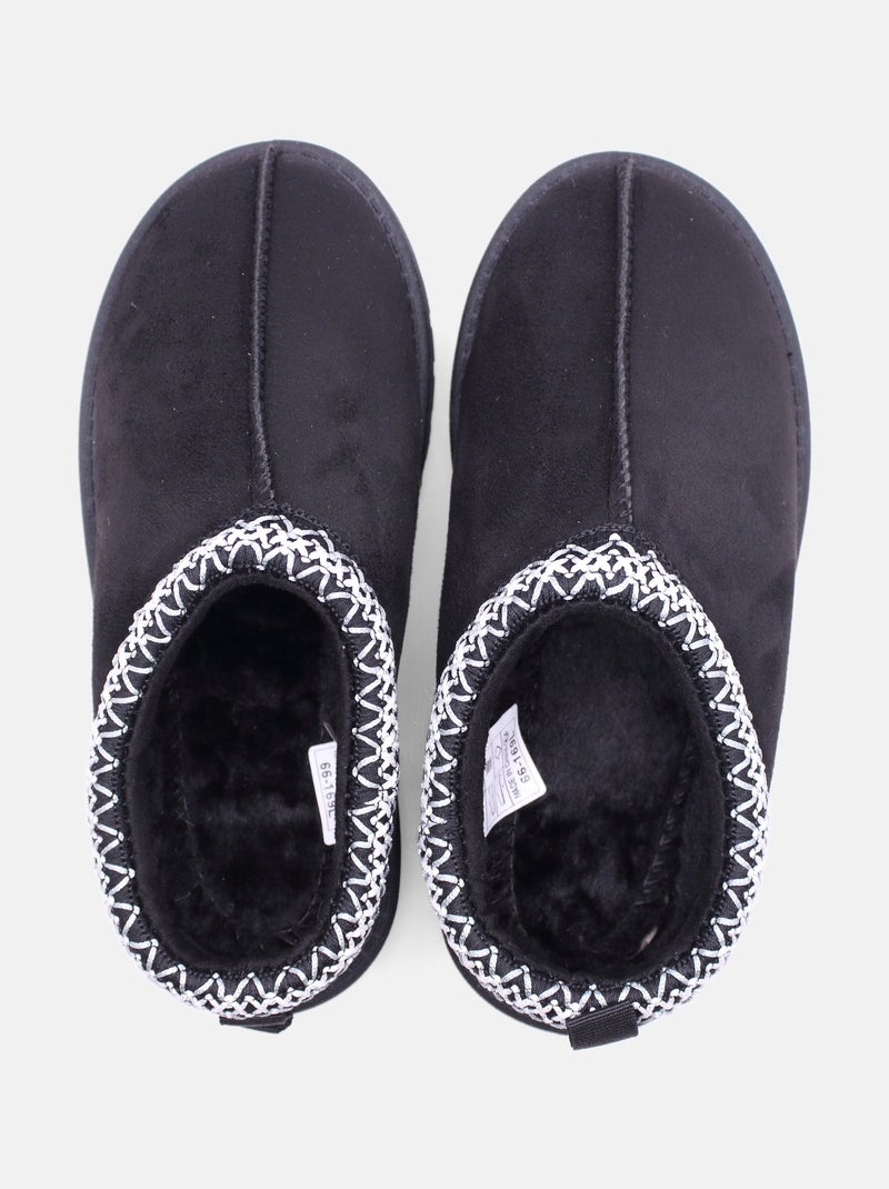 Mules à enfiler Noir - Kiabi