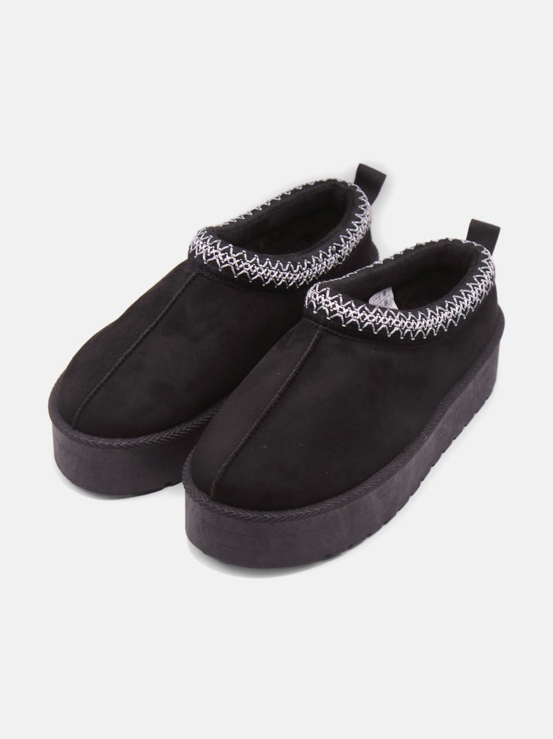 Mules à enfiler Noir - Kiabi