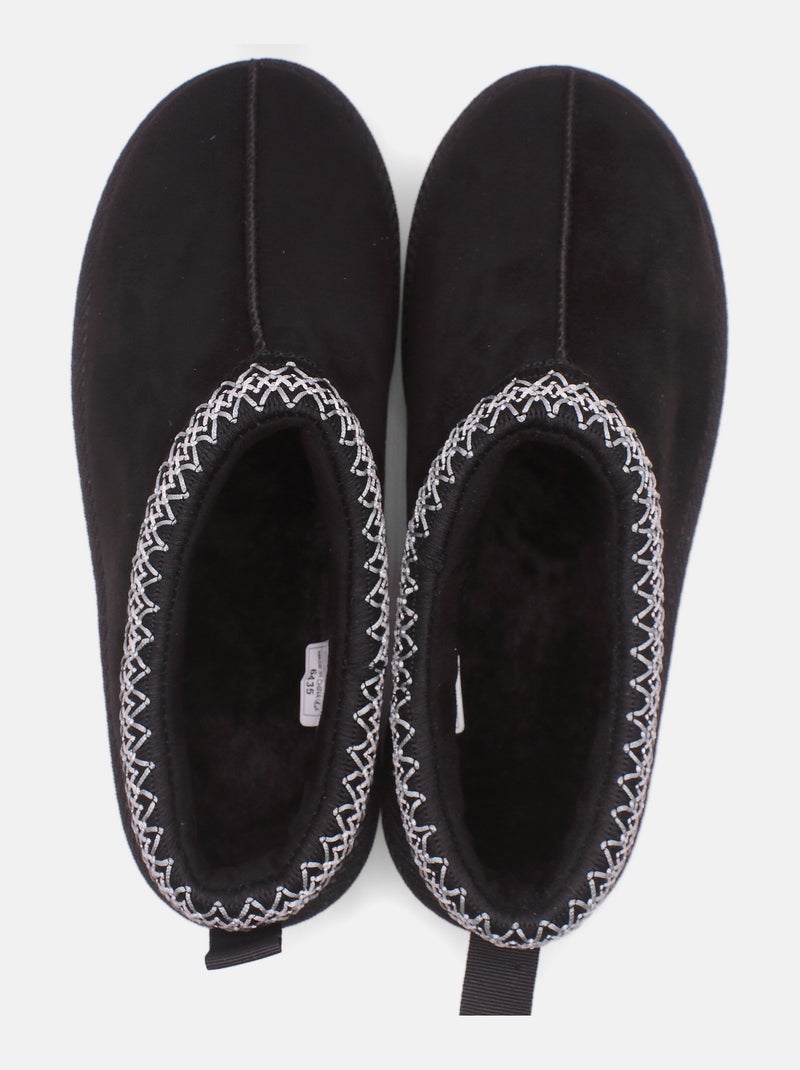 Mules à enfiler Noir - Kiabi