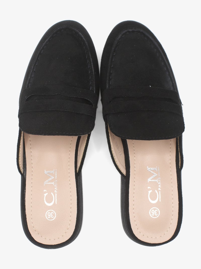 Mules à enfiler Noir - Kiabi