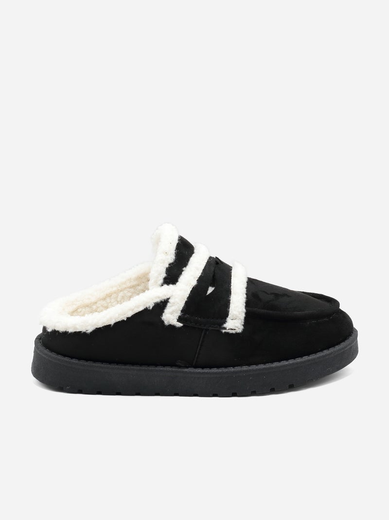 Mules à enfiler Noir - Kiabi