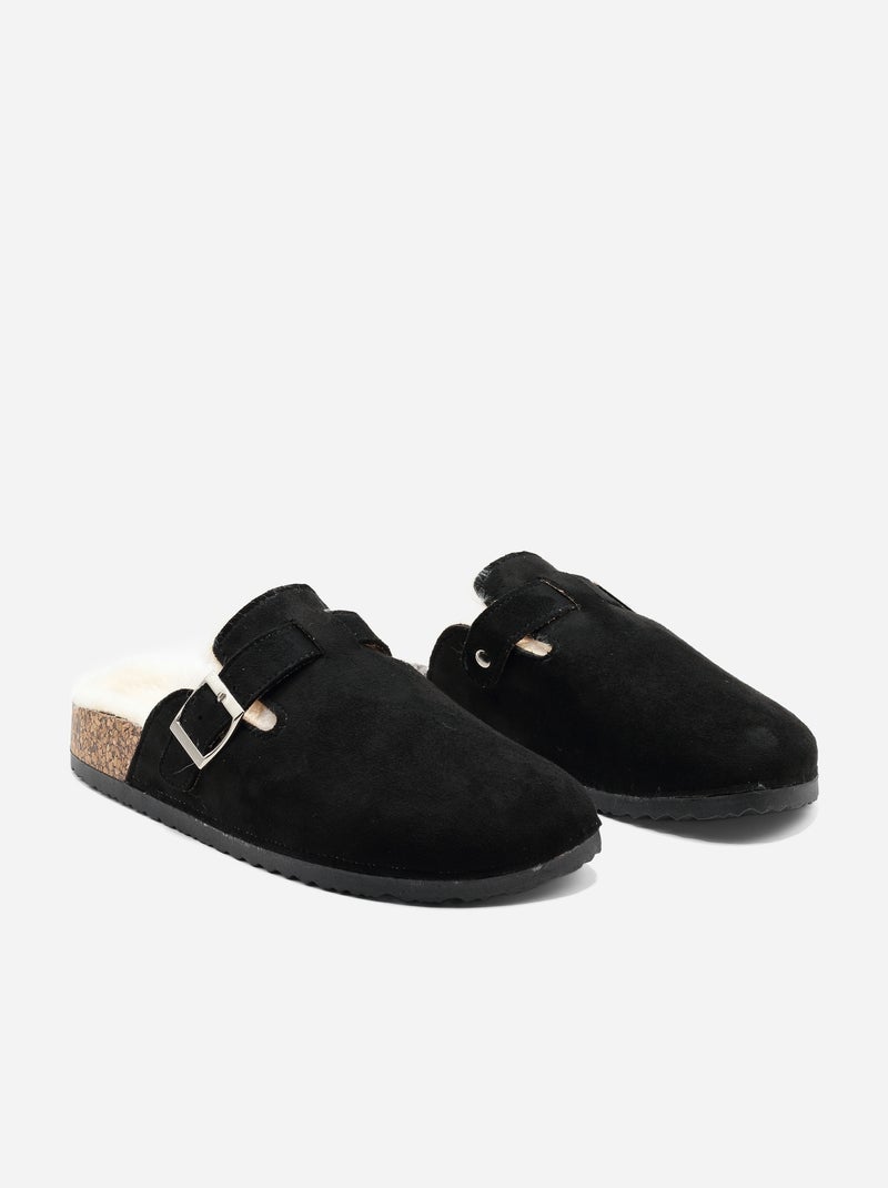 Mules à enfiler Noir - Kiabi