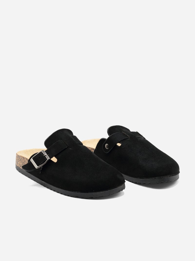 Mules à enfiler Noir - Kiabi