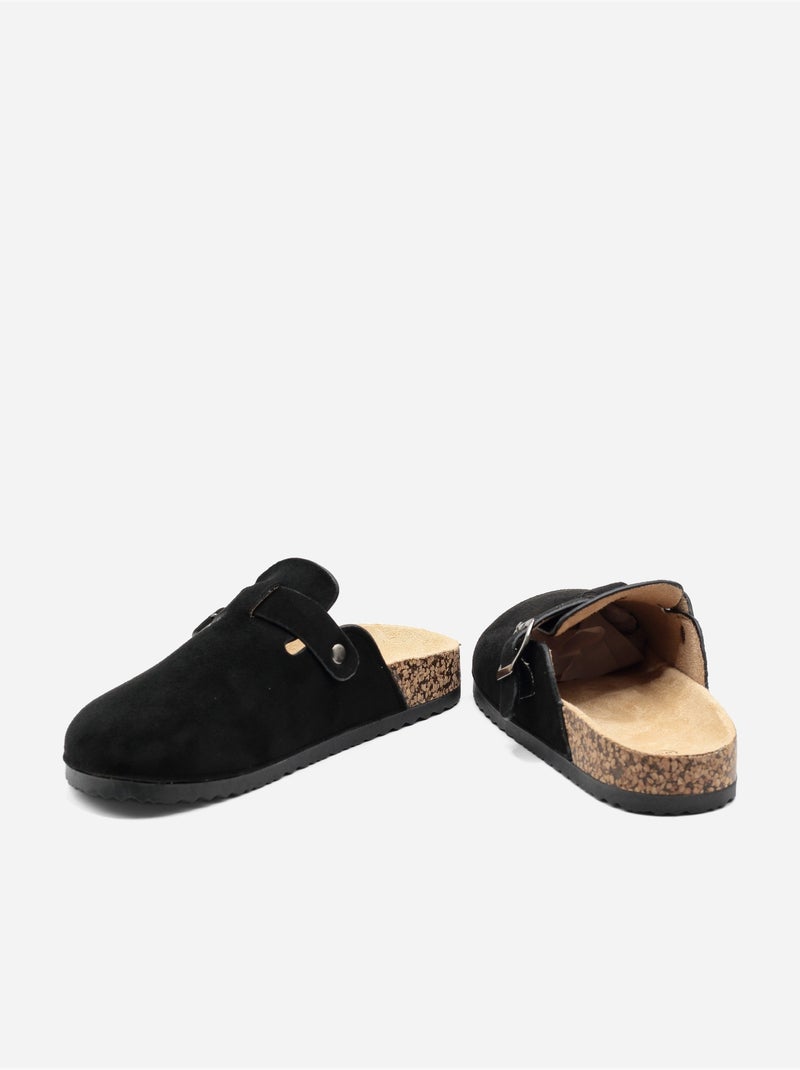 Mules à enfiler Noir - Kiabi