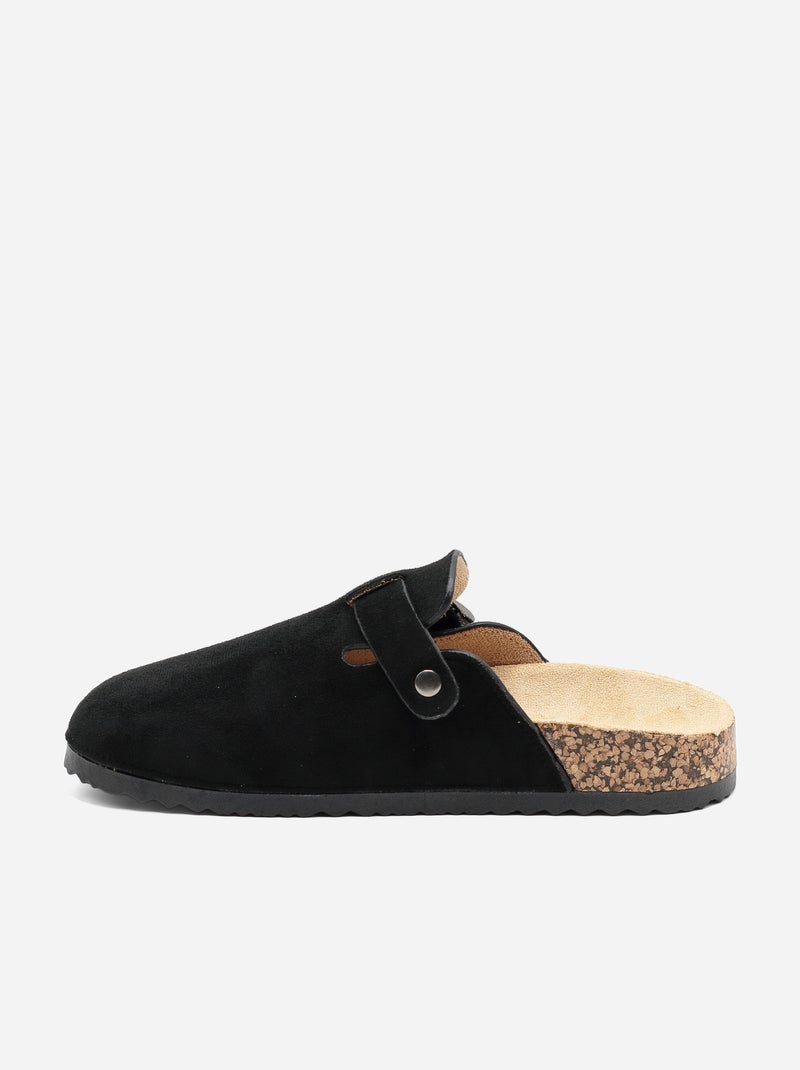 Mules à enfiler Noir - Kiabi