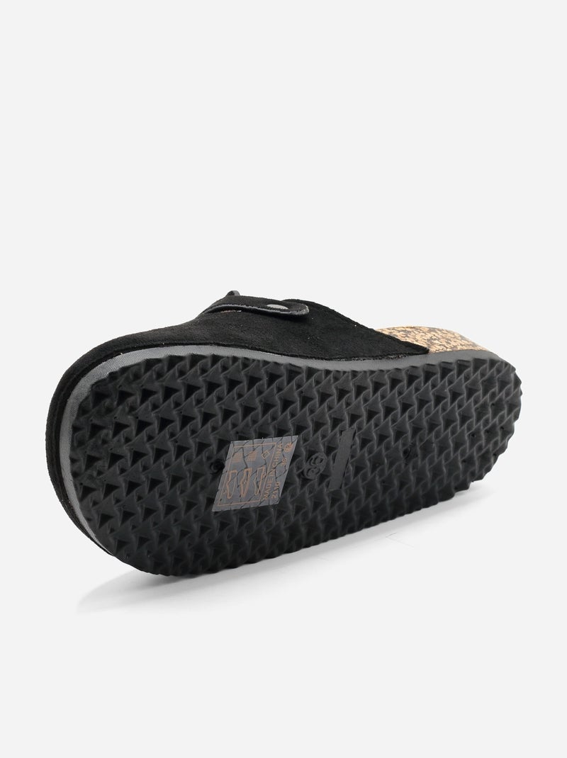 Mules à enfiler Noir - Kiabi