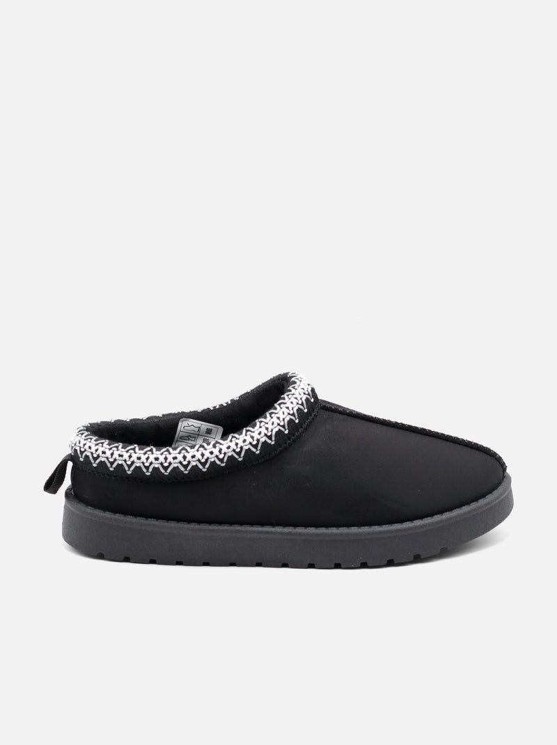 Mules à enfiler Noir - Kiabi