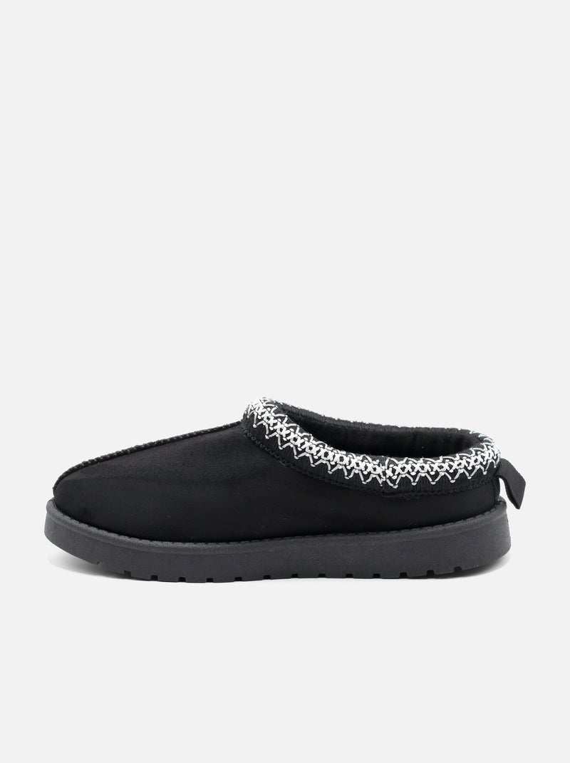 Mules à enfiler Noir - Kiabi