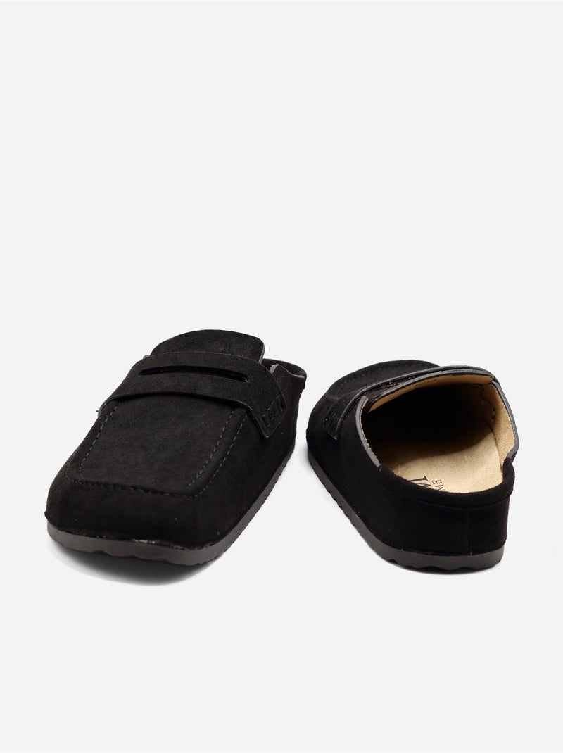 Mules à enfiler Noir - Kiabi